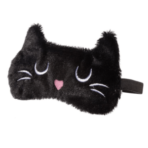 Slaapmasker-kat-zwart