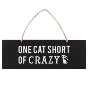 katten-quote-hanger-one-cat-short-of-crazy