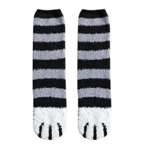 Katten-sokken-winter-sokken-lapjeskat-zwart-grijs