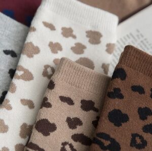 Katten sokken met leopard print