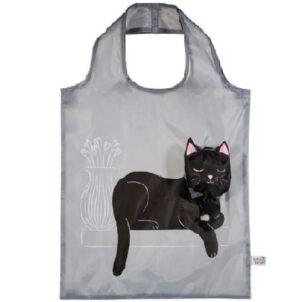 opvouwbare tas zwarte kat